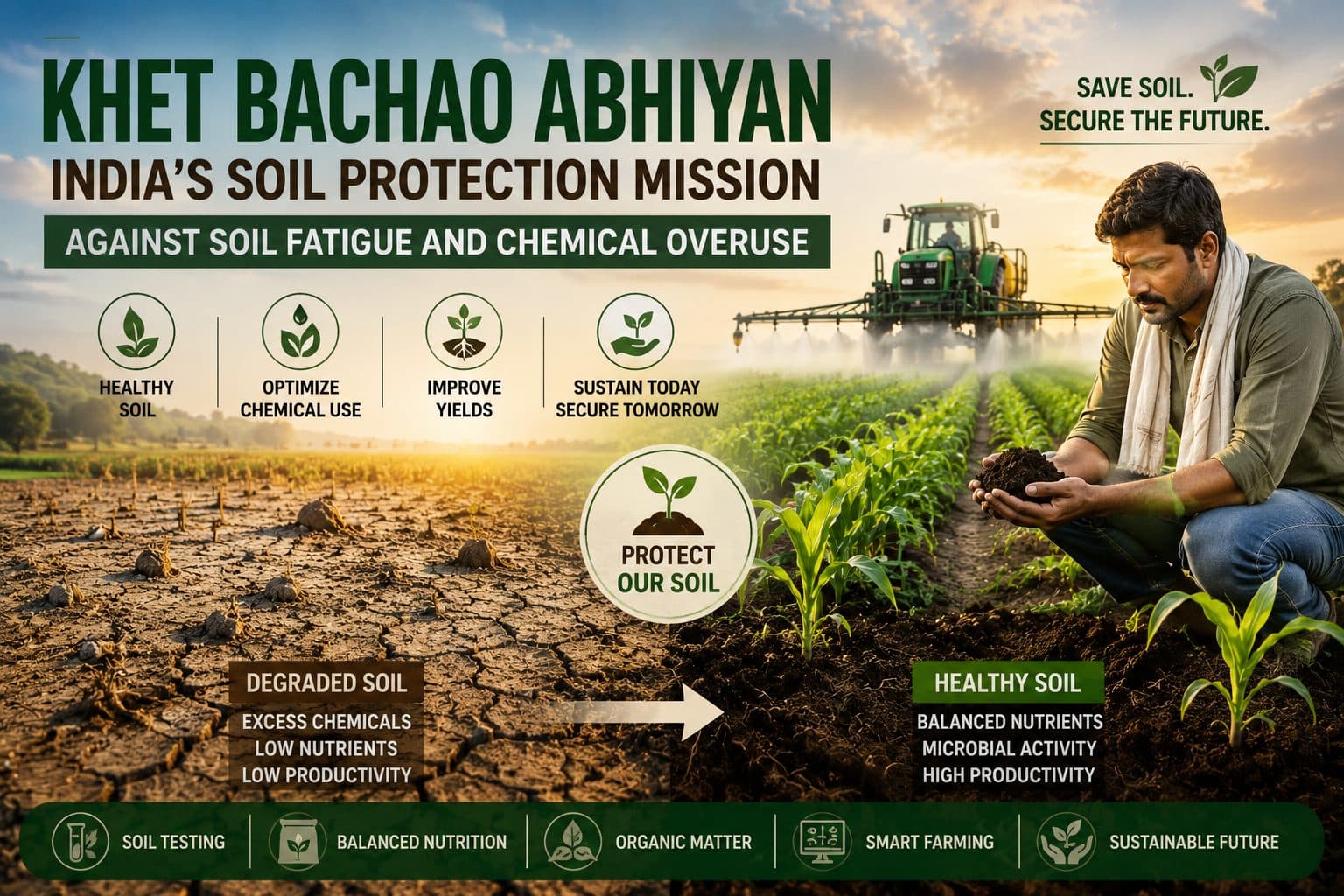 Khet Bachao Abhiyan: India’s Soil Protection Mission Against Soil Fatigue and Chemical Overuse