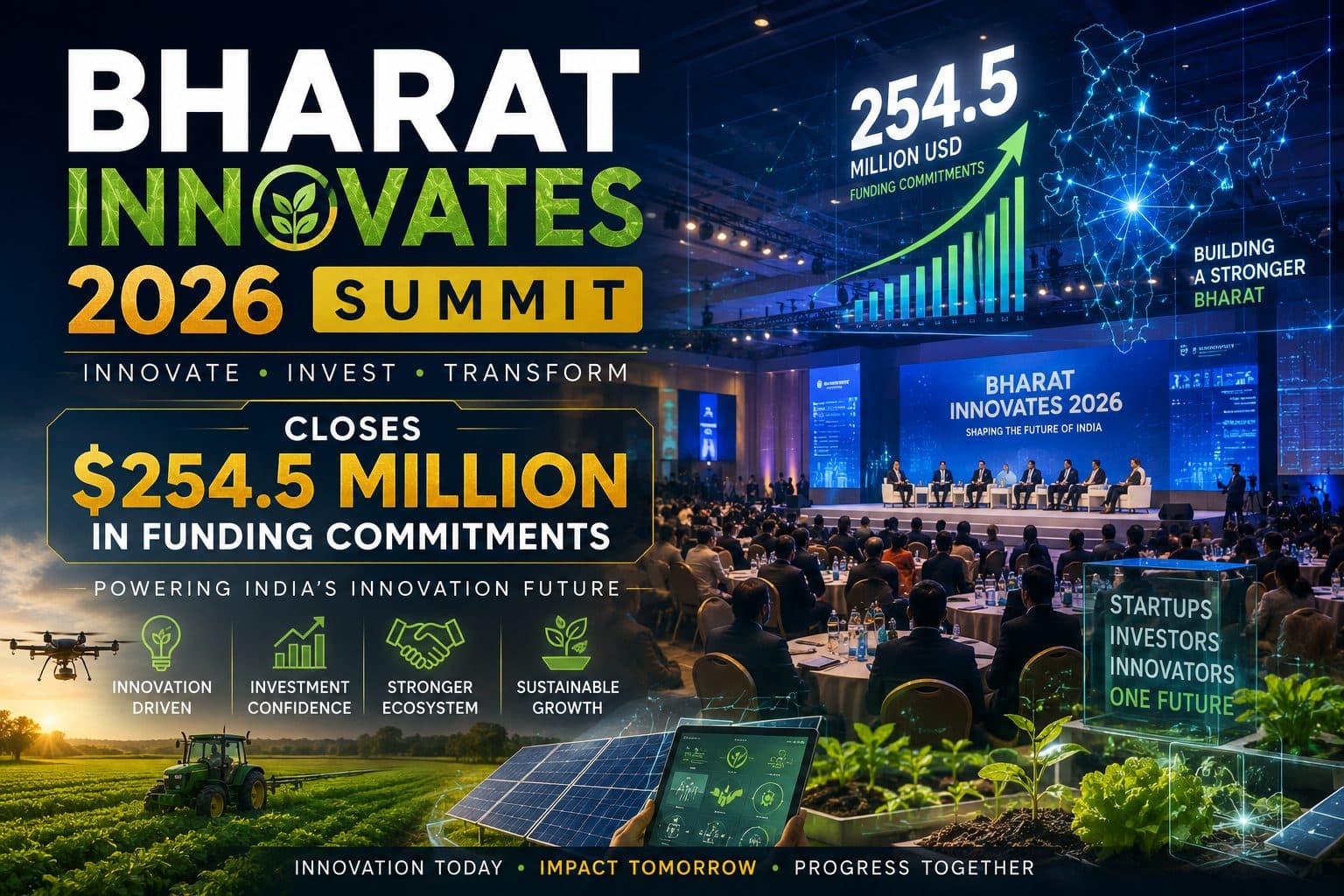 Bharat Innovates 2026 Summit Secures $254.5 Million in Funding Commitments