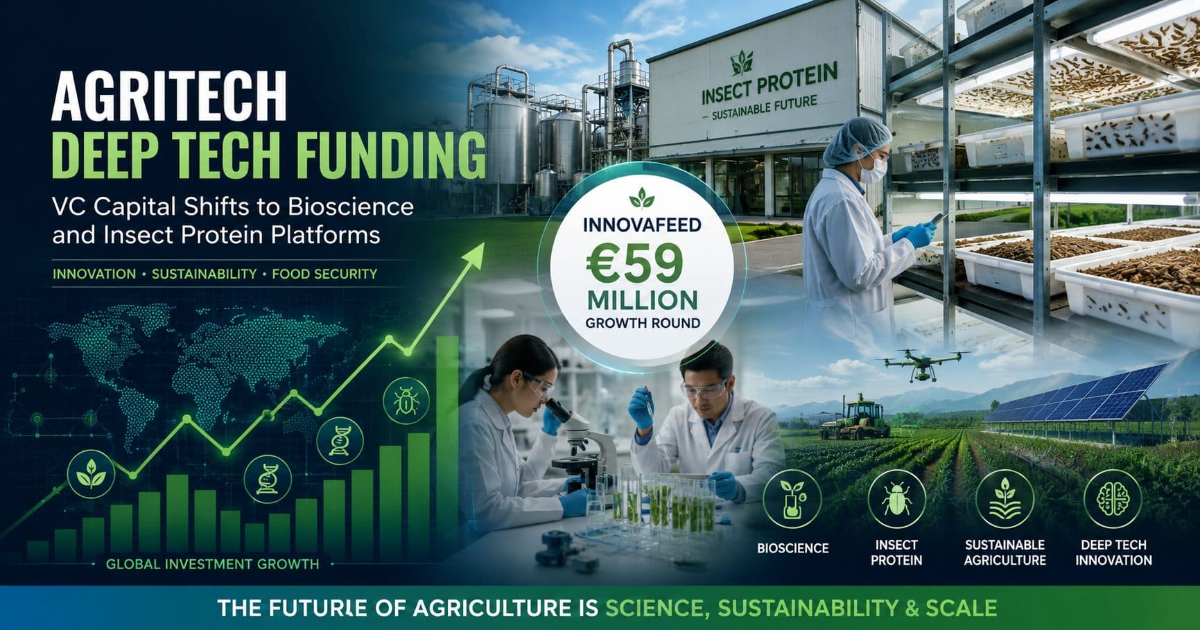 Agritech Deep Tech Fund Trends: Why VC Capital Is Shifting from Consumer Marketplaces to Bioscience and Insect Protein Platforms