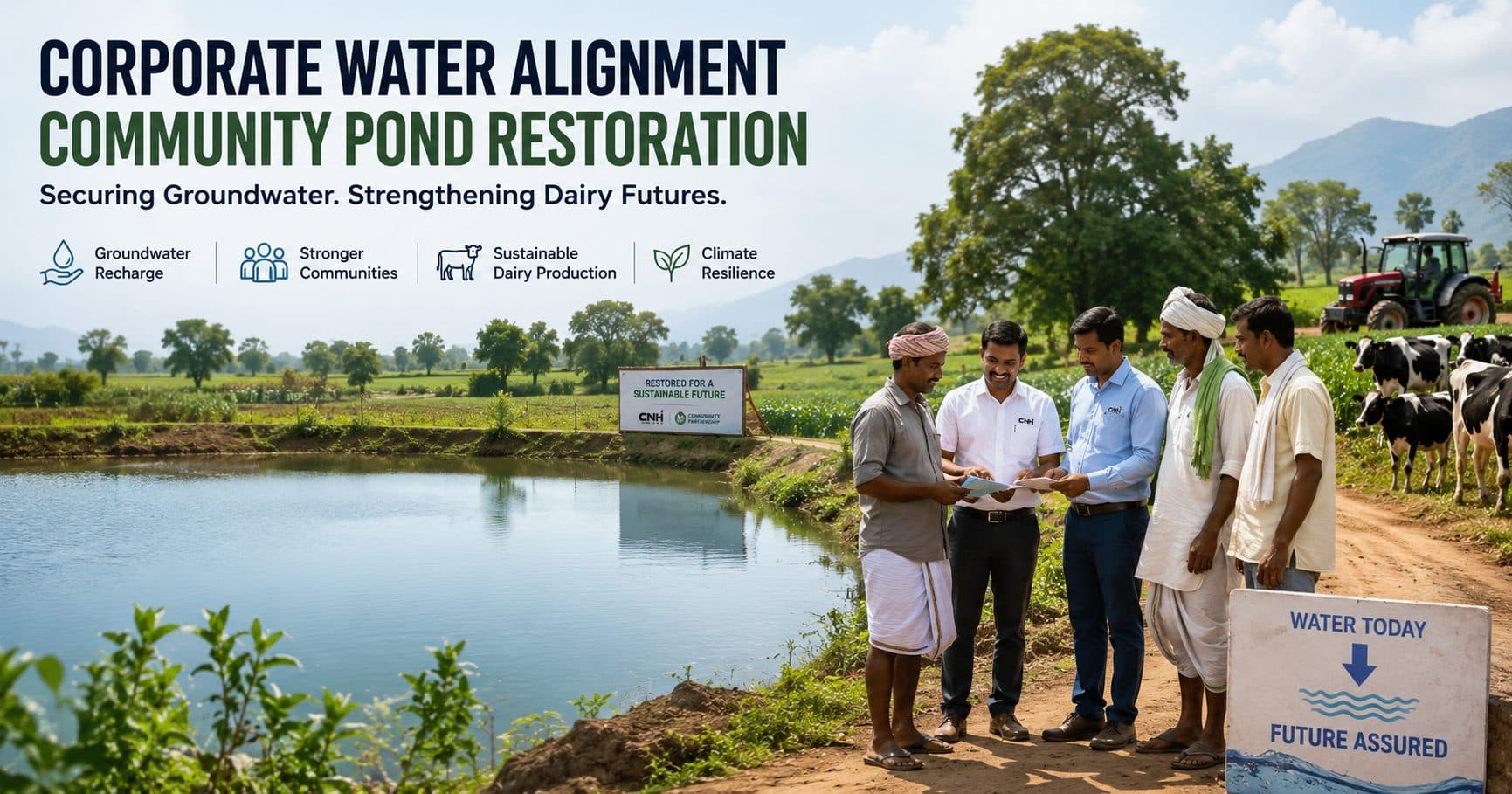 Corporate Water Alignment: How Multinational Equipment Manufacturers Are Restoring Community Ponds to Secure Dairy Outgrower Water Resources