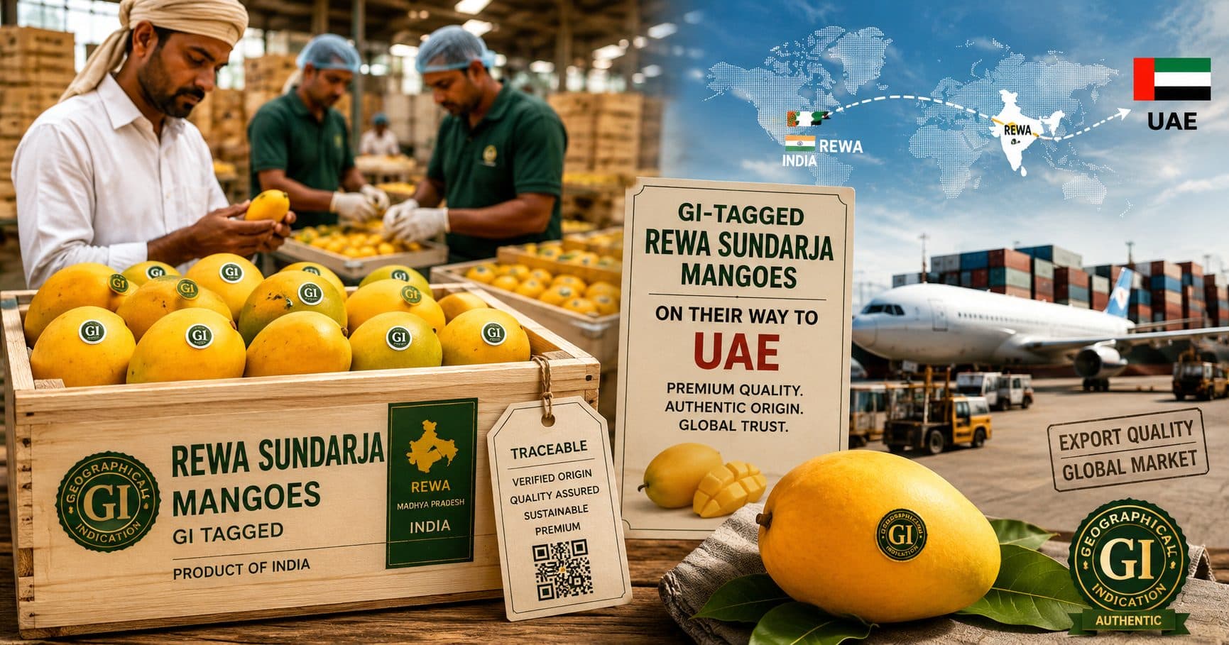 GI-Tagged Rewa Sundarja Mangoes: How Identity-Preserved Exports Are Delivering 50% Higher Farm-Gate Value