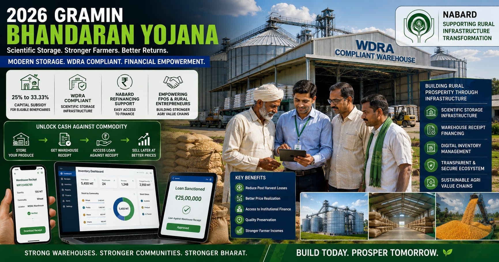 2026 Gramin Bhandaran Yojana Rollout: NABARD-Backed Storage Modernization and WDRA Compliance Opportunity