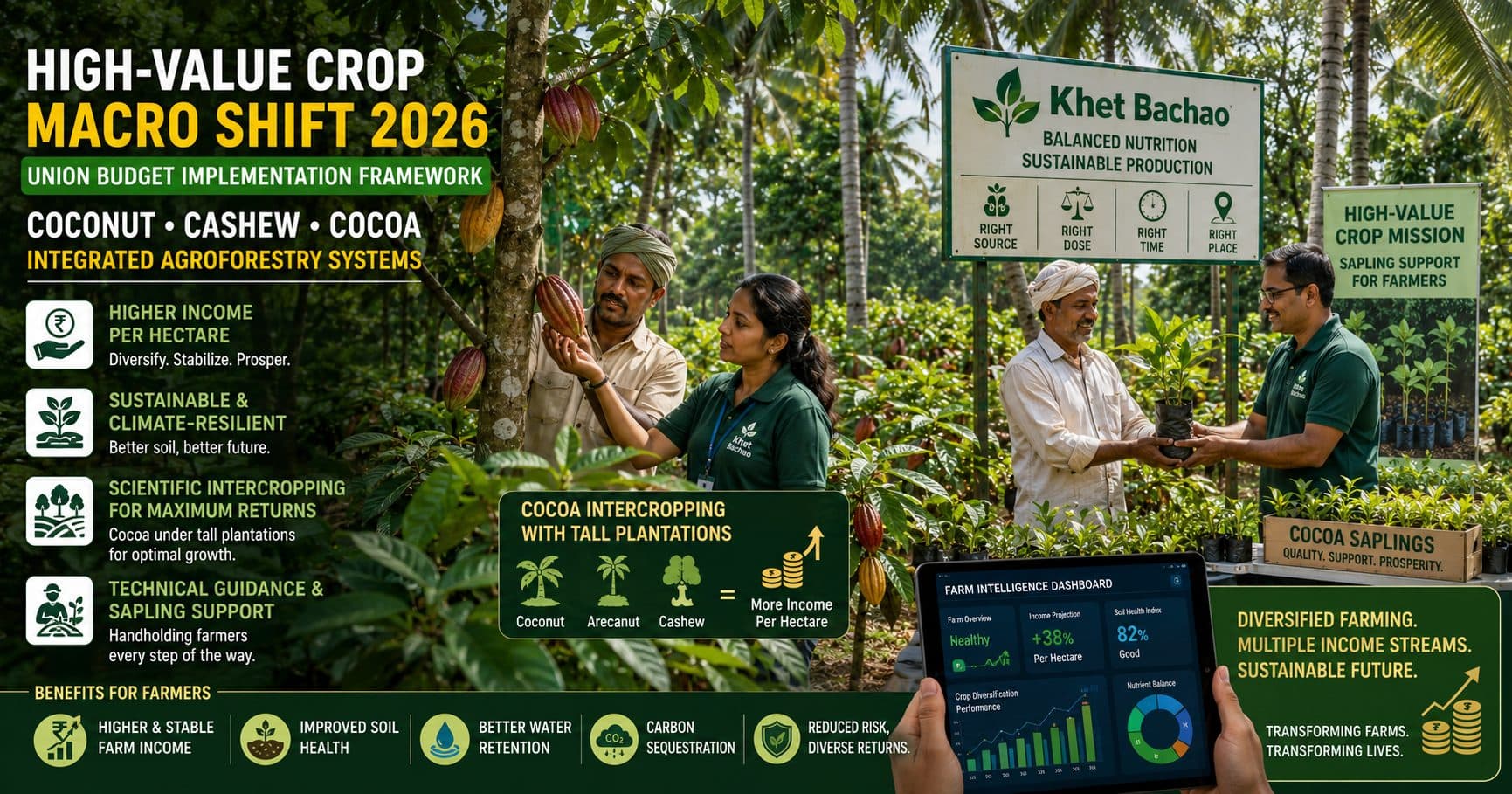 High-Value Crop Revolution 2026: How Cocoa Intercropping and Agroforestry Are Transforming Farm Income
