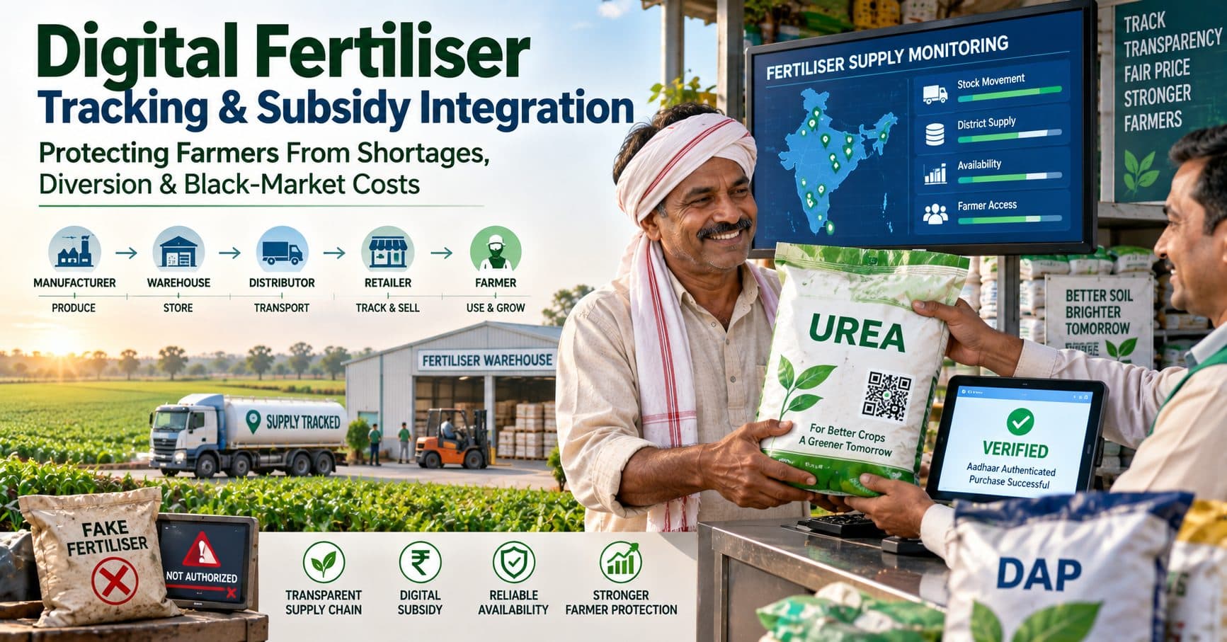 Digital Fertiliser Tracking in India: How DBT Can Curb Black Marketing and Protect Farmers