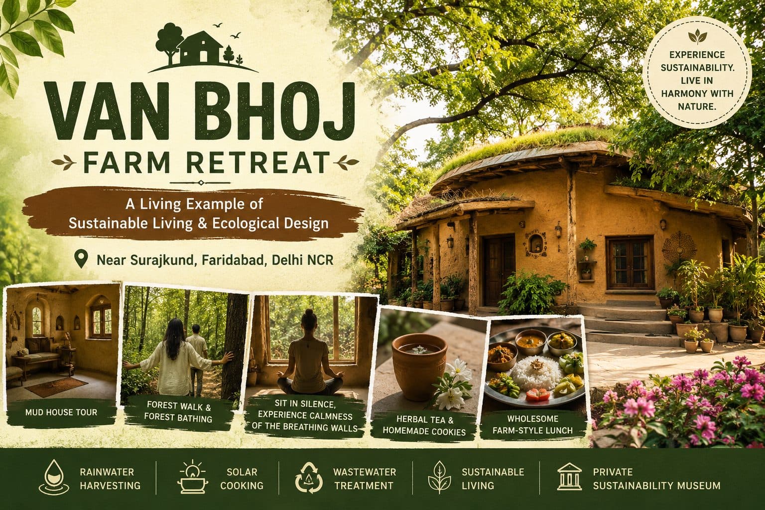 Van Bhoj: The Mud House in Delhi NCR